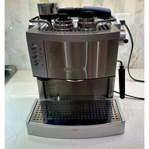 De'Longhi EC702 15 Bar Espresso Latte Cappuccino Maker Stainless with Frother